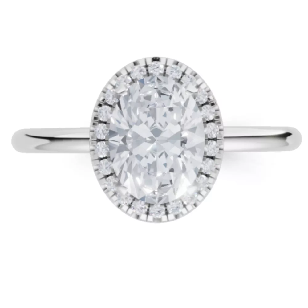 White Gold Diamond Engagement Ring