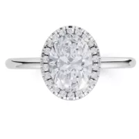 White Gold Diamond Engagement Ring