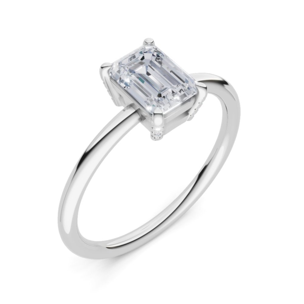 Fehérarany Gyémánt Eljegyzési Gyűrű