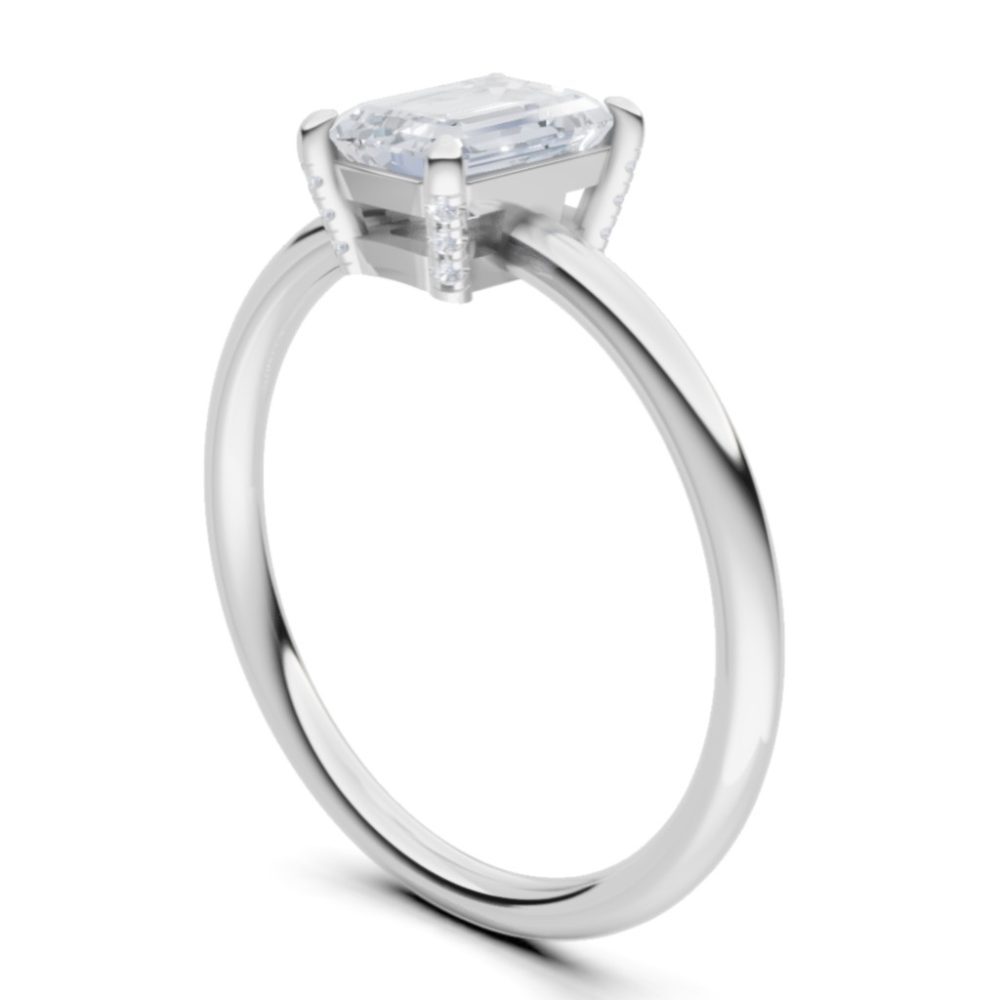 Fehérarany Gyémánt Eljegyzési Gyűrű