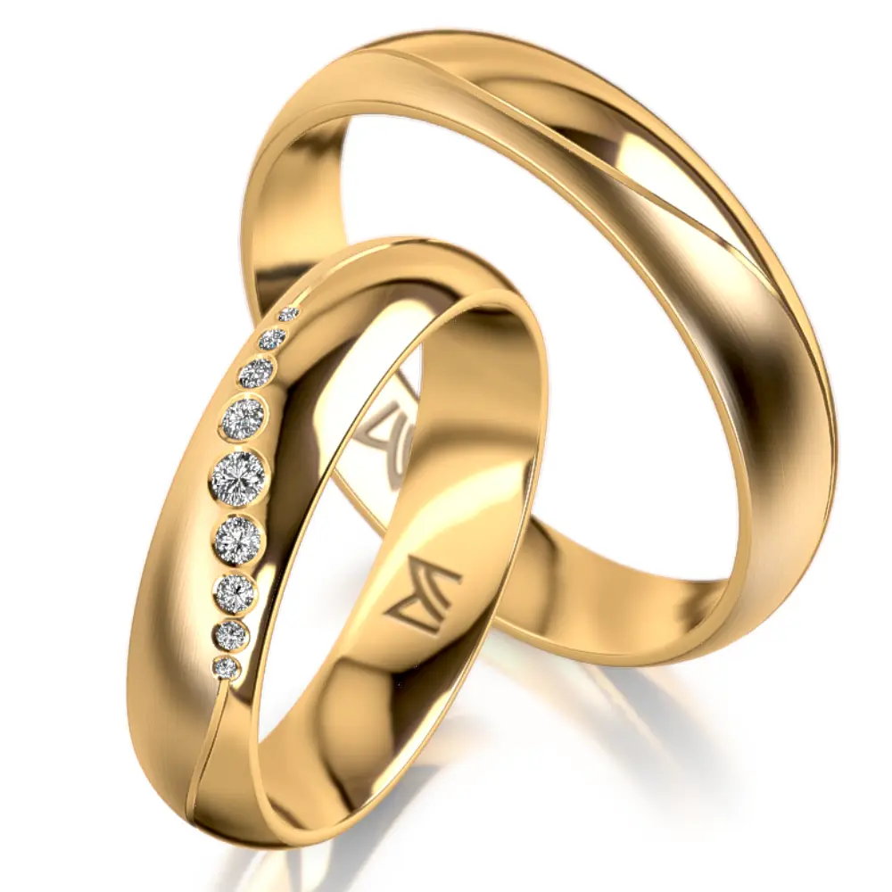 Yellow gold wedding rings: bespoke design guide