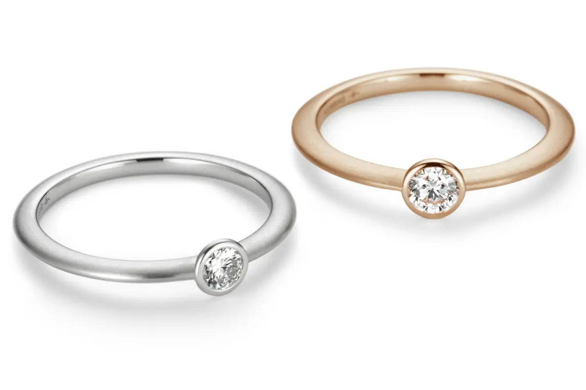 modern eljegyzési gyűrű