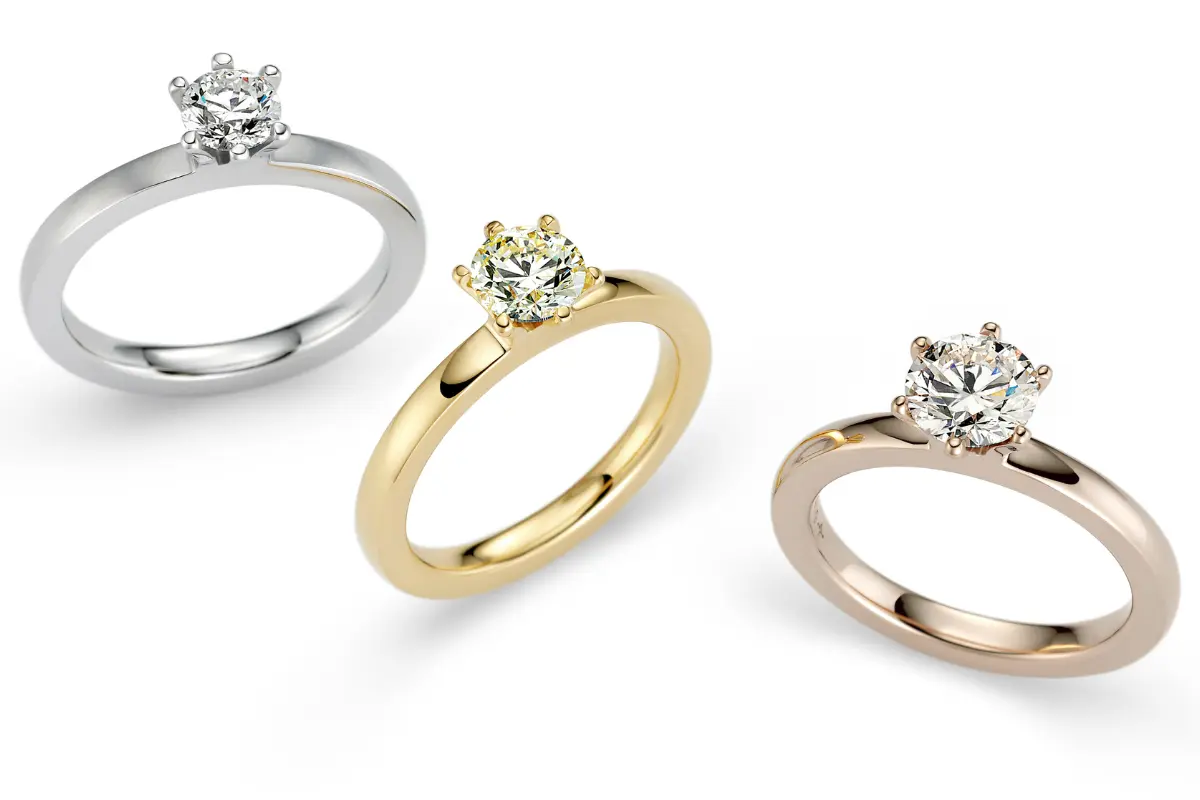 modern eljegyzési gyűrű gyémánttal